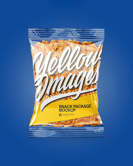 Clear Transparent Plastic Pack With Spicy Sunflower Seeds Mockup - Top View