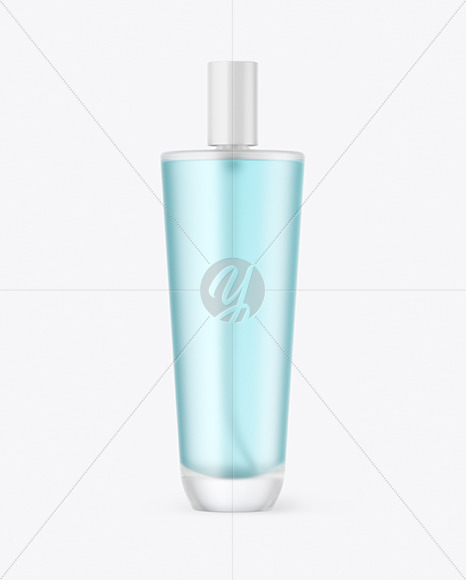 Frosted Clear Glass Perfume Bottle Mockup