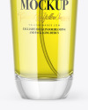 Clear Glass Yellow Perfume Bottle Mockup