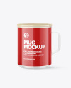 Glossy Plastic Mug Mockup