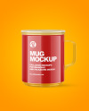 Glossy Plastic Mug Mockup Glossy Plastic Mug Mockup