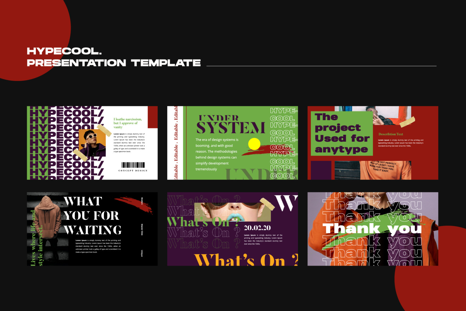 Hypecool Googleslide Template Hypecool Googleslide Template