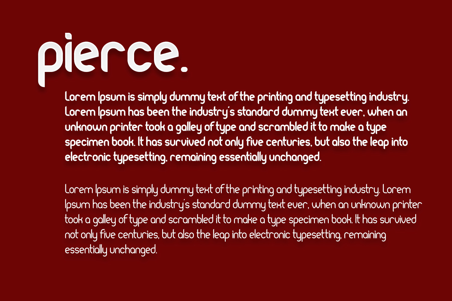 Pierce I New Bold Sans Serif I 30%OFF