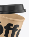 Kraft Coffee Cup Mockup