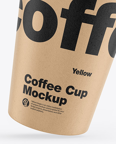 Kraft Coffee Cup Mockup