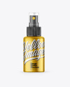 Metallic Spray Bottle Mockup