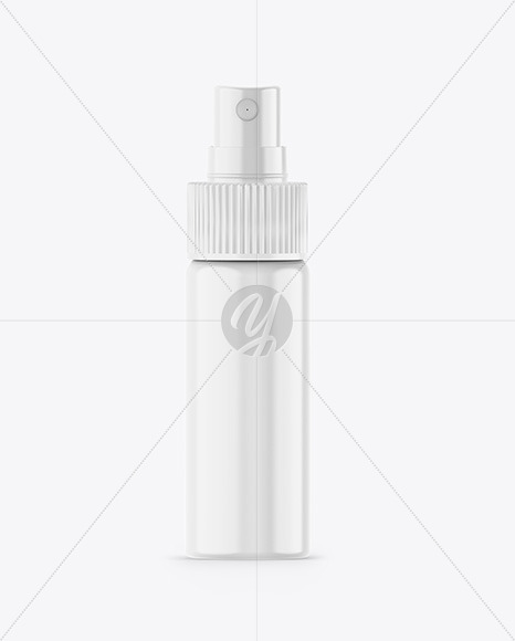 Glossy Spray Bottle Mockup