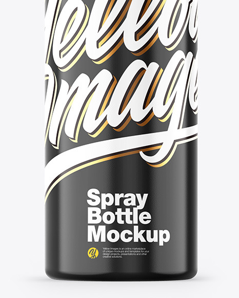 Glossy Spray Bottle Mockup