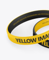 Two Matte Silicone Wristbands Mockup