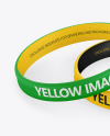 Two Matte Silicone Wristbands Mockup