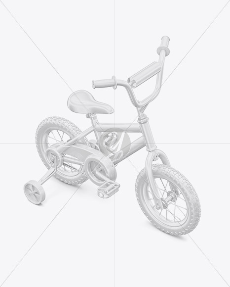 Children Bike Mockup - Half Side View