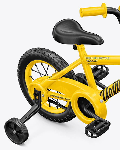 Children Bike Mockup - Half Side View