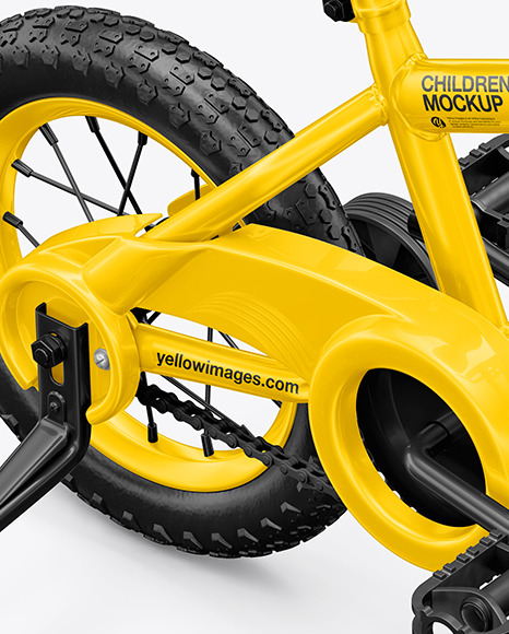Children Bike Mockup - Half Side View