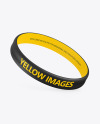 Matte Silicone Wristband Mockup