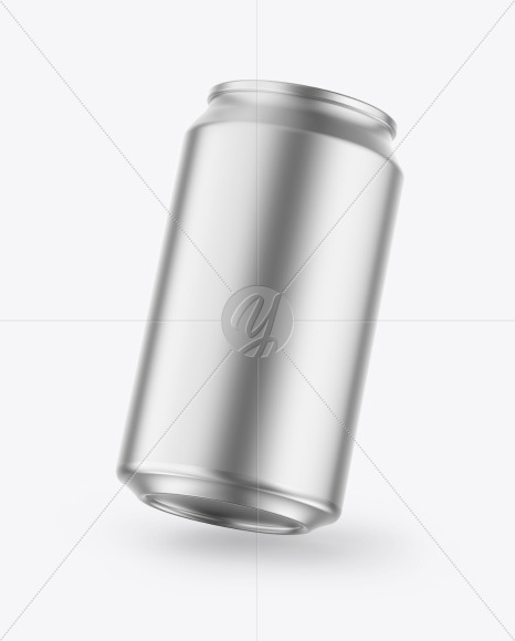 Matte Metallic Drink Can Mockup