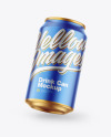 Matte Metallic Drink Can Mockup