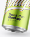 Matte Metallic Drink Can Mockup