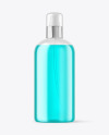 Clear Cosmetic Bottle with Pump Mockup