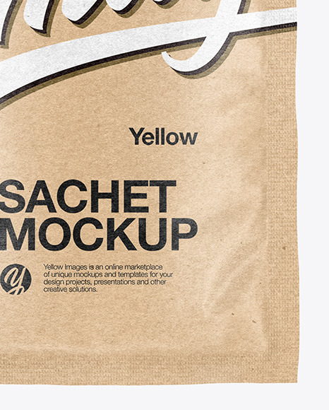 Kraft Paper Sachet Mockup