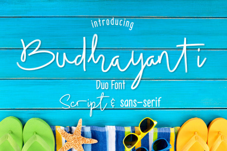 Budhayanti Font Duo - Handmade font