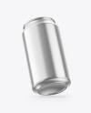 Glossy Metallic Drink Can Mockup