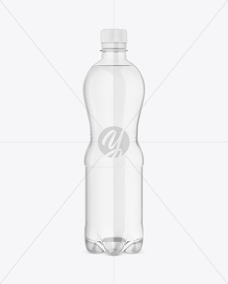 Clear Plastic Water Bottle Mockup