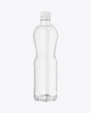 Clear Plastic Water Bottle Mockup