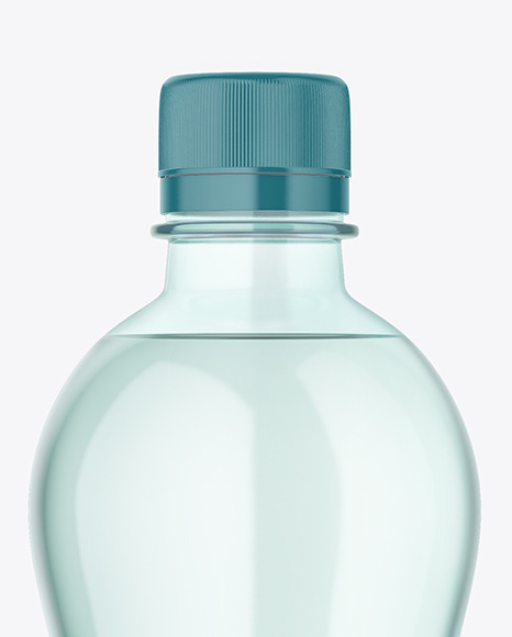 Green Plastic Water Bottle Mockup