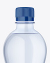 Blue Plastic Water Bottle Mockup