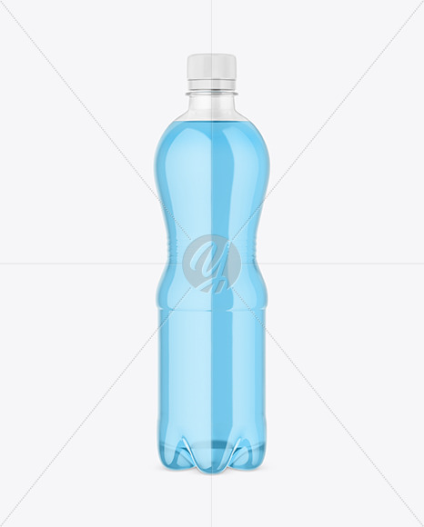 Clear Plastic Drink Bottle Mockup