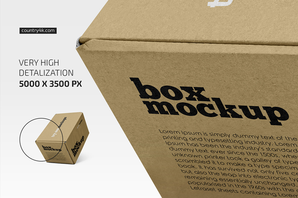 Small Paper Box Mockup Set