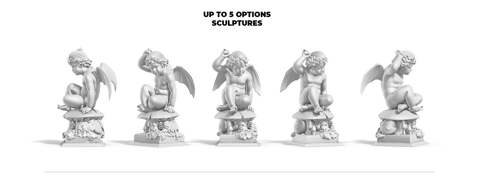 Collection of 130 Sculptures Statue #4, for branding and design of your product Collection of 130 Sculptures Statue #4, for branding and design of your product