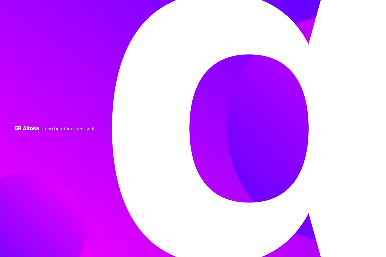 GR Altosa Typeface GR Altosa Typeface