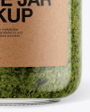 Glass Pesto Sauce Jar with Paper Cap Mockup