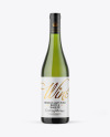 Green Glass White Wine Bottle Mockup