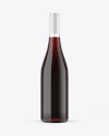 Clear Glass Red Wine Bottle Mockup Clear Glass Red Wine Bottle Mockup