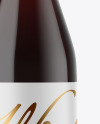 Clear Glass Red Wine Bottle Mockup Clear Glass Red Wine Bottle Mockup