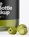 Glass Olive Oil Bottle Mockup