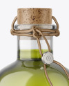 Glass Olive Oil Bottle Mockup