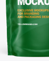 Paper Stand-up Pouch Mockup