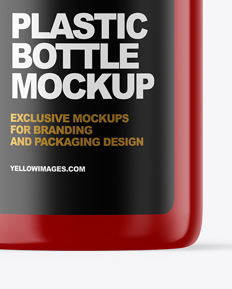 Glossy Cosmetic Bottle with Pump Mockup