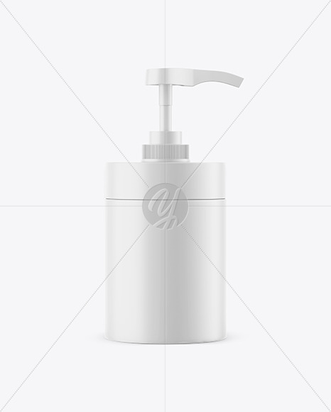 Matte Plastic Bottle with Dispenser