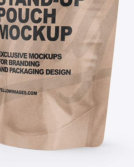 Kraft Stand-Up Pouch Mockup