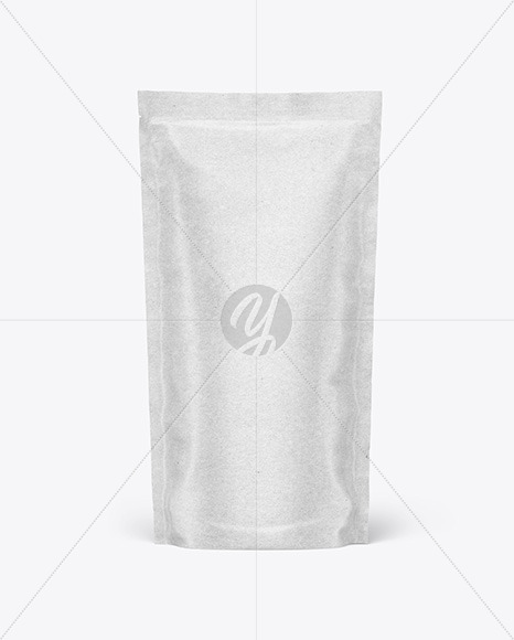 Kraft Paper Stand-up Pouch Mockup