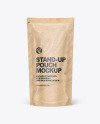 Kraft Paper Stand-up Pouch Mockup