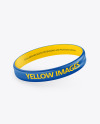 Glossy Silicone Wristband Mockup