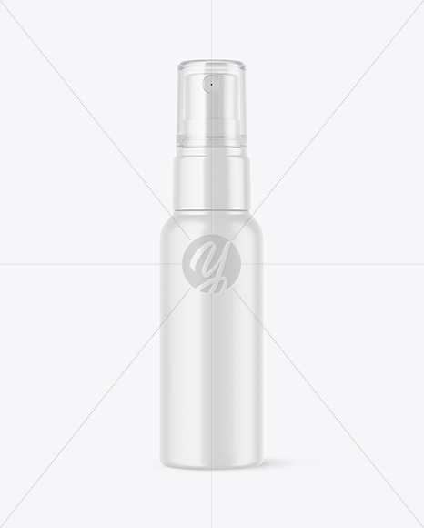 Matte Spray Bottle Mockup