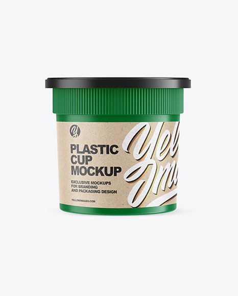 Matte Plastic Cup Mockup