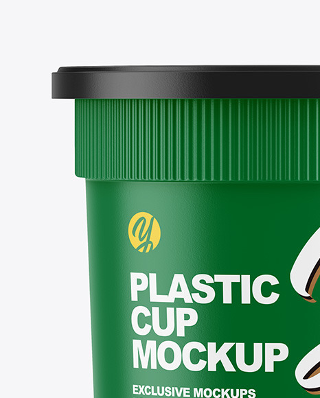 Matte Plastic Cup Mockup