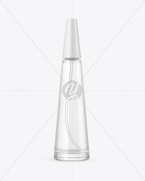 Clear Glass Perfume Bottle Mockup